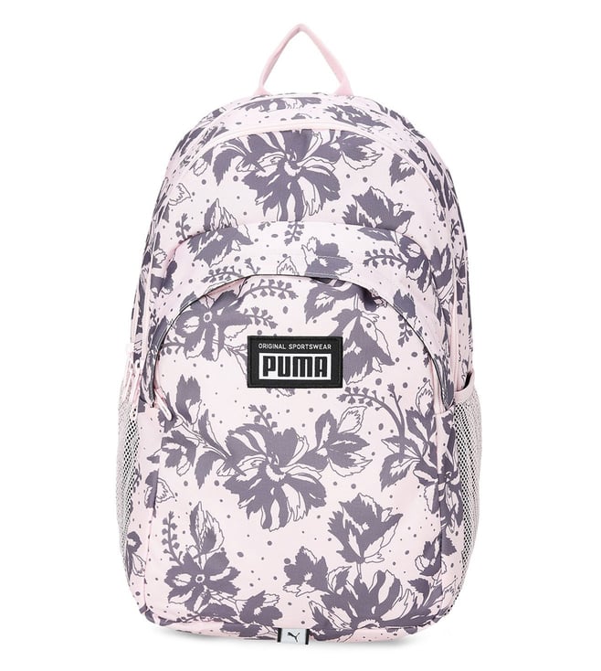 PUMA Pearl Pink Academy Floral Medium Backpack