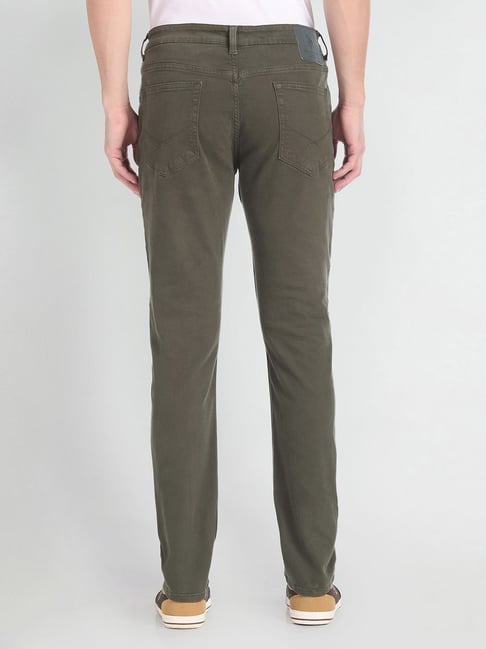 U.S. POLO ASSN. Green Cotton Male Trouser main image 1