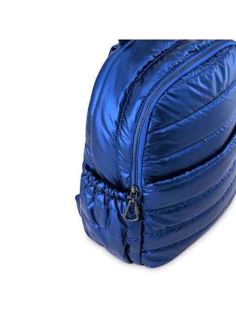 Buy Fastrack Blue Faux Leather Quilted Backpack Online At Best Price ...