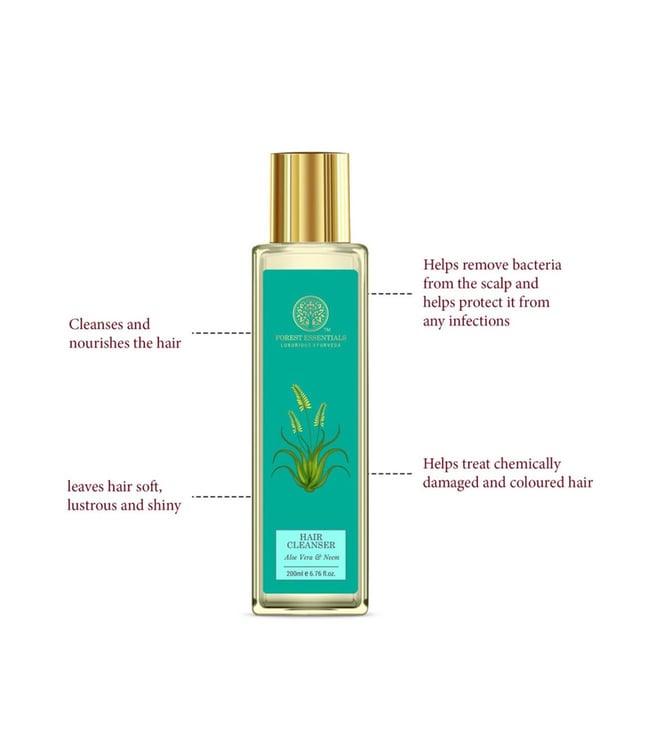 Buy Forest Essentials Aloe Vera & Neem Hair Cleanser 200 ml Online Tata CLiQ Luxury