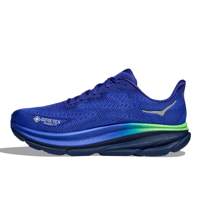 Buy Hoka Men's M CLIFTON 9 GTX Dazzling Blue & Evening Sky Running ...