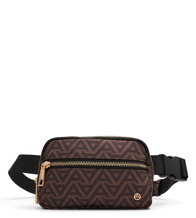 ALDO Brown Printed Alwayson Small Belt Bag