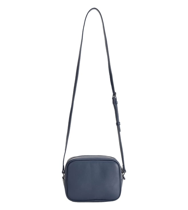 Buy Tommy Hilfiger Dark Night Navy Medium Cross Body Bag Online @ Tata ...