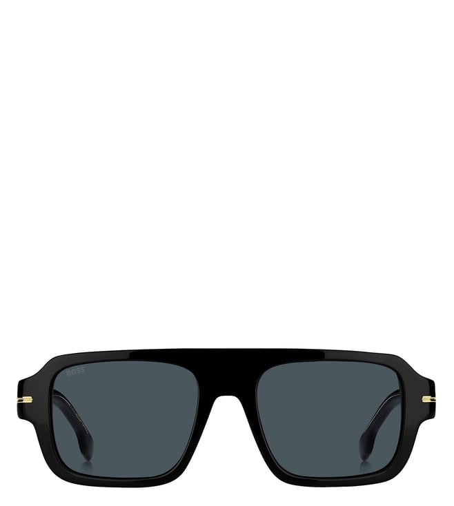 Buy Hugo Boss 20646680753A9 Blue Rectangular Sunglasses for Men for