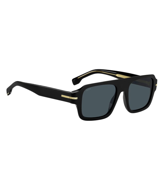 Buy Hugo Boss 20646680753A9 Blue Rectangular Sunglasses for Men for