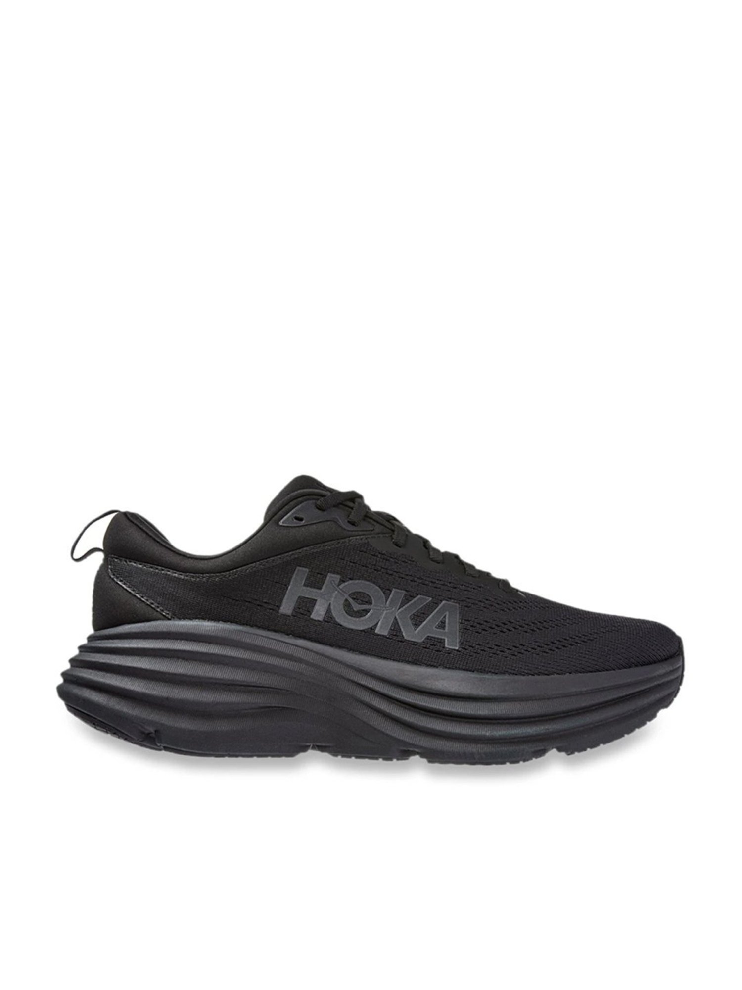 靴 HOKA ONE ONE BONDI8 27cm BLACK Buy Hoka Men's Bondi 8 Pitch Black Running Shoes for Men at Best