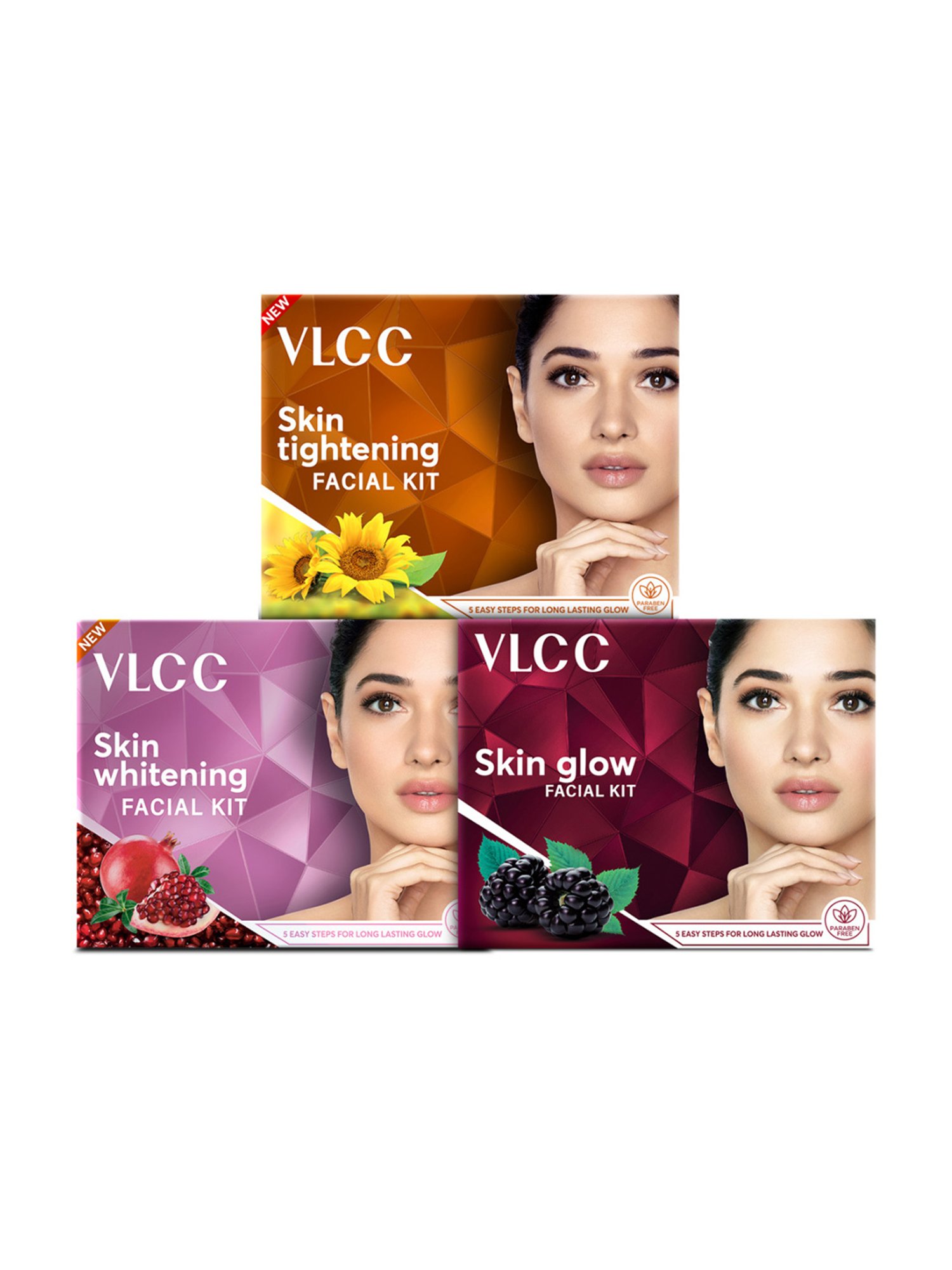 Buy VLCC Skin Tightening Skin Glow Mini Facial Kit Pack of 3