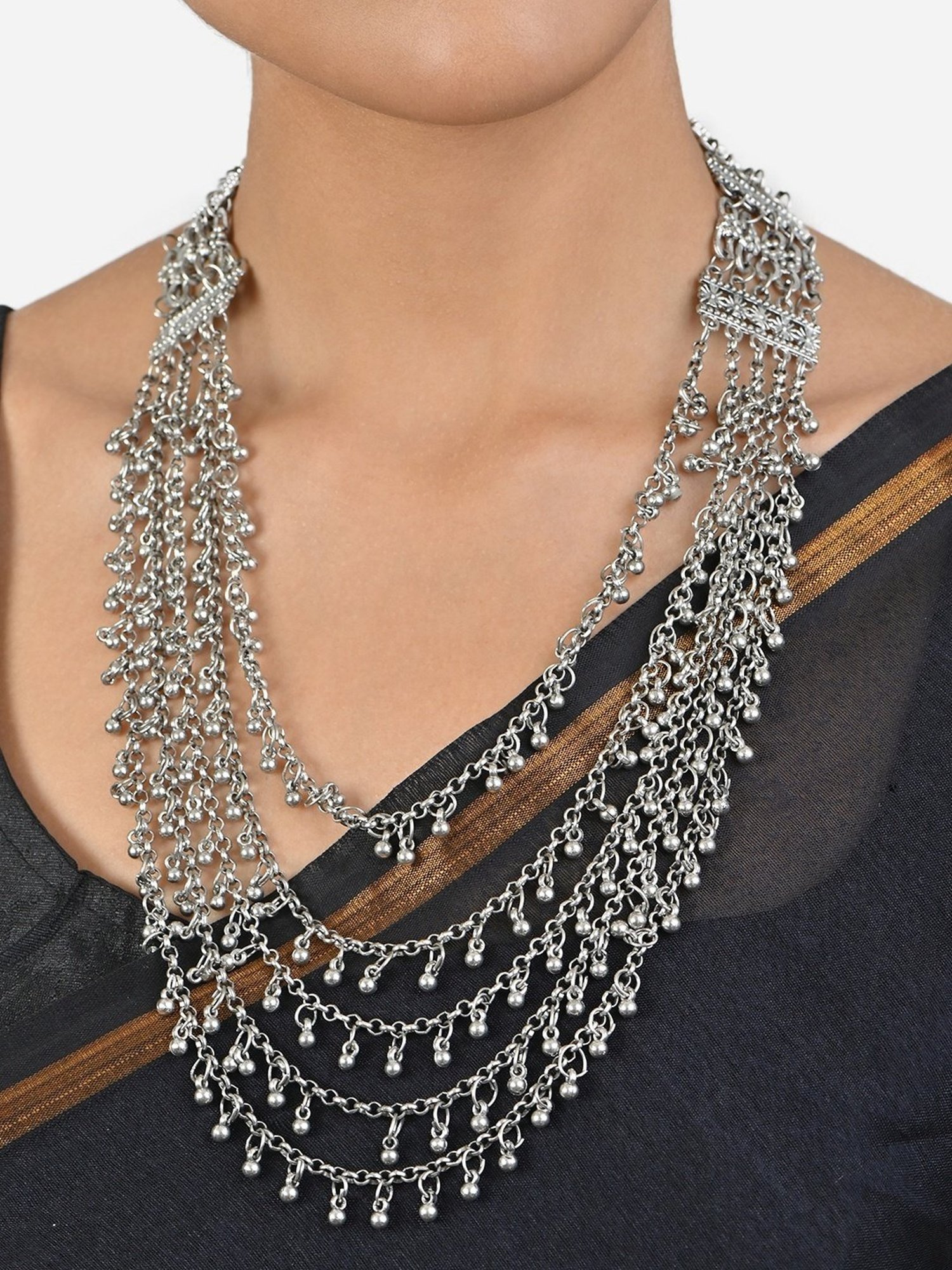 LORO mutual necklace 50cm OXD LORO mutual necklace 燻 50センチ