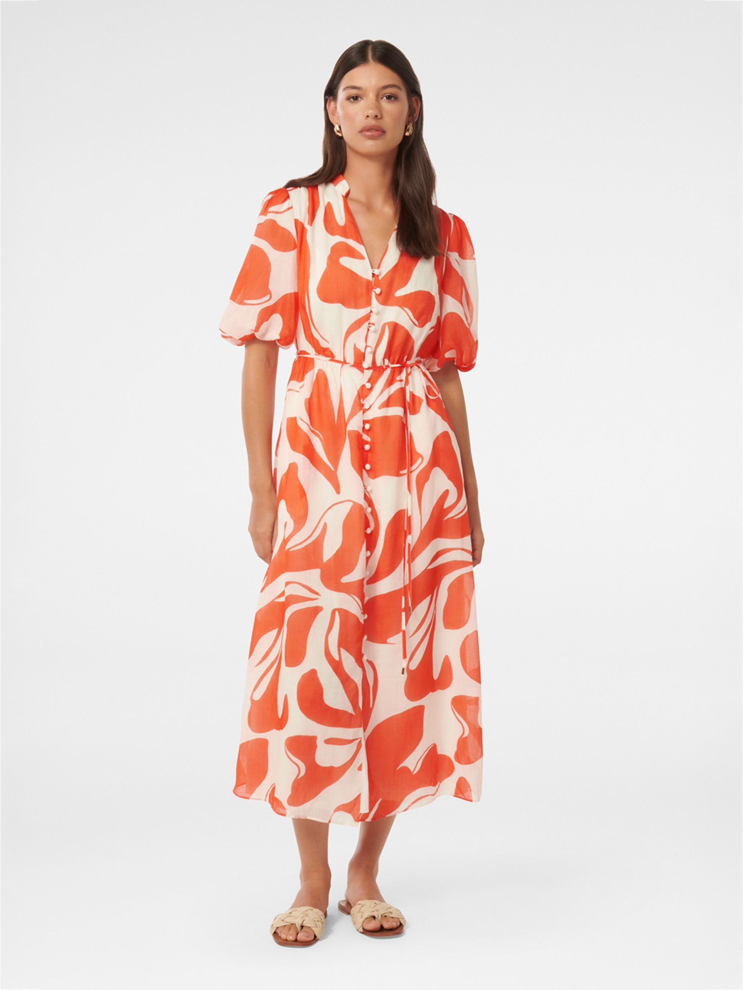 Forever New Loren Puff Sleeve Midi Dress