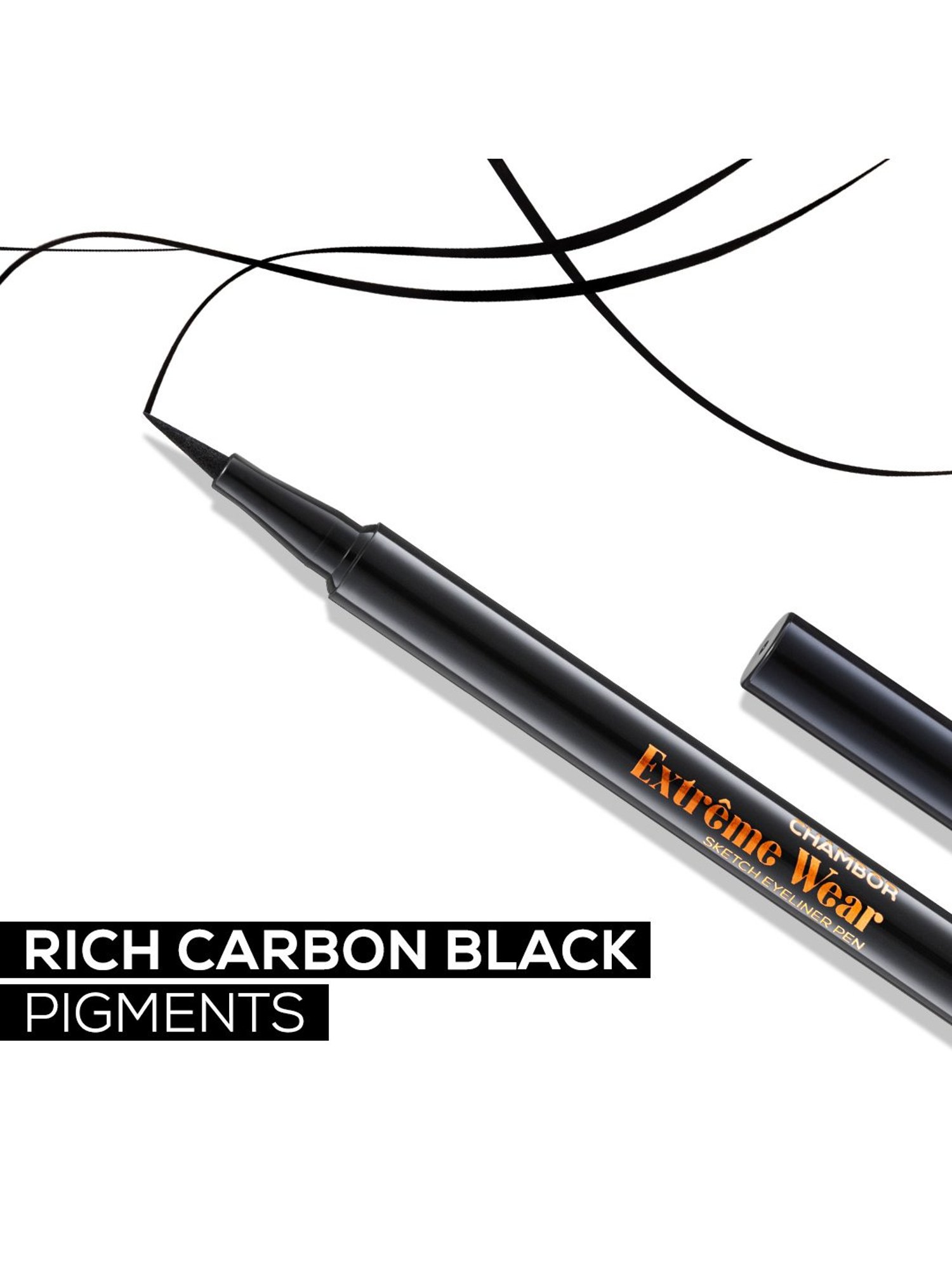 Buy CHAMBOR Extreme Wear Sketch Eyeliner Pen 01 Carbon Black - 1.1