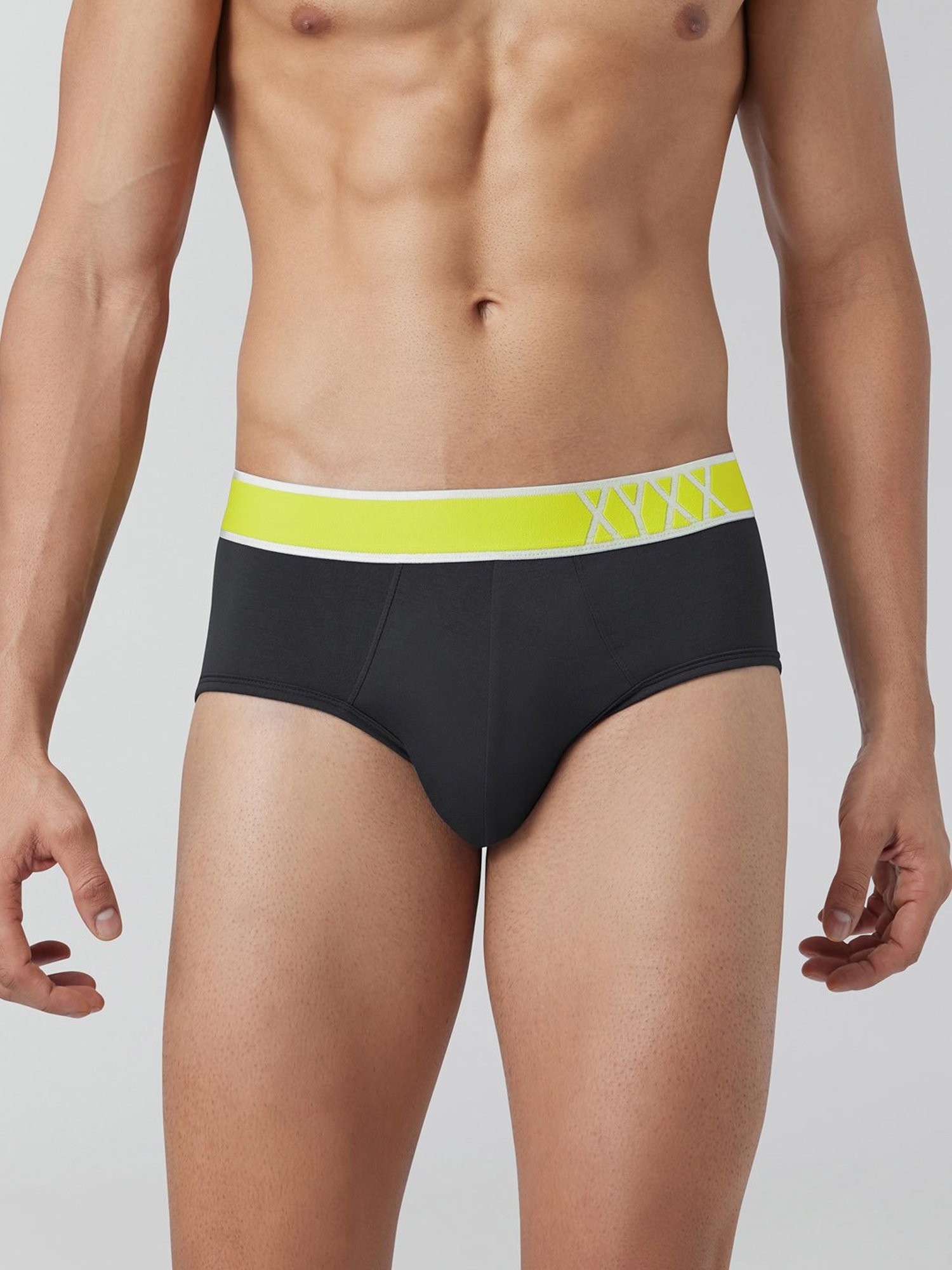 XYXX Dark Grey IntelliSoft Micro Modal Briefs