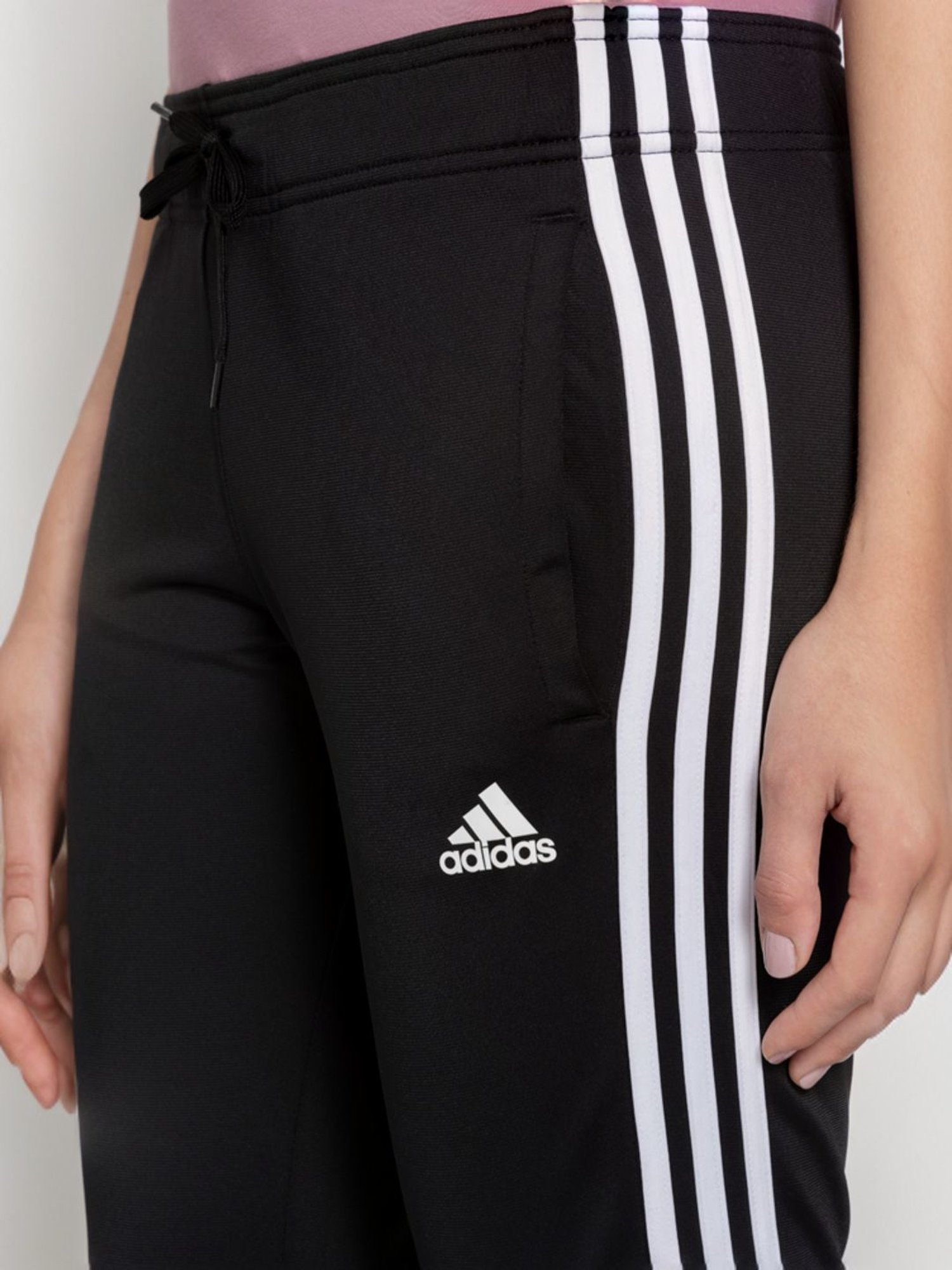 Buy adidas Black Striped Sports Track Pants for Women Online Tata CLiQ