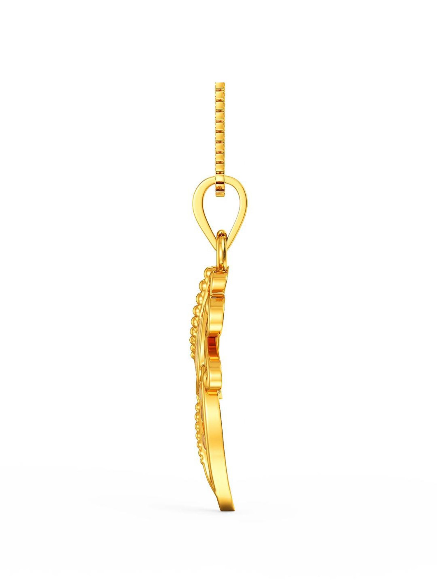 Buy Joyalukkas 22k Leafy Cascade Gold Pendant Online At Best Price