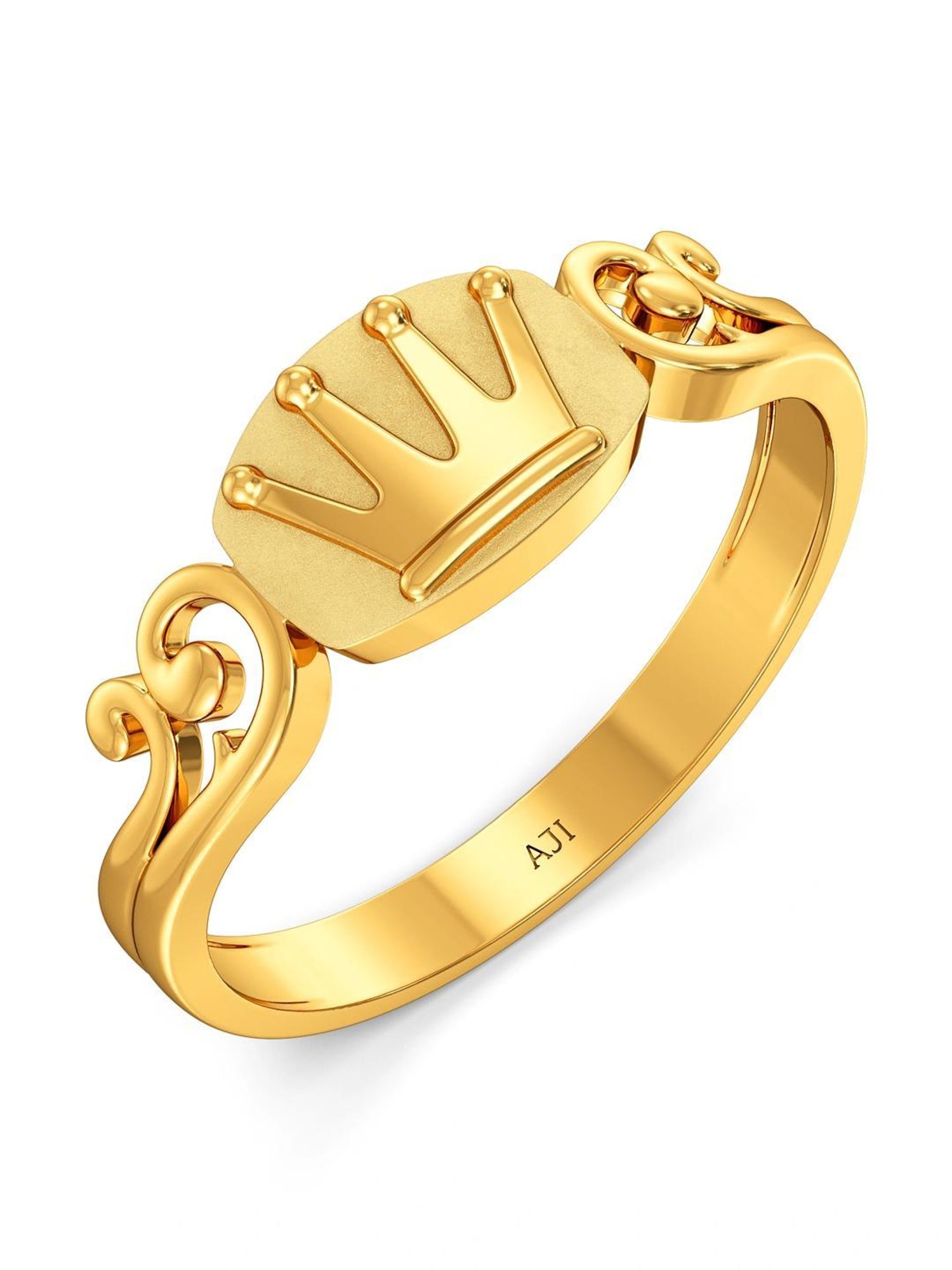 Buy Joyalukkas 22k Golden Majesty Harmony Ring Online At Best