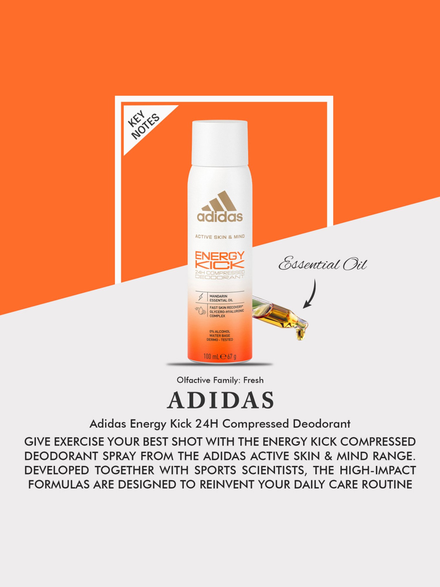 Buy ADIDAS Energy Kick 24H Compressed Deo Set Online At Best Price