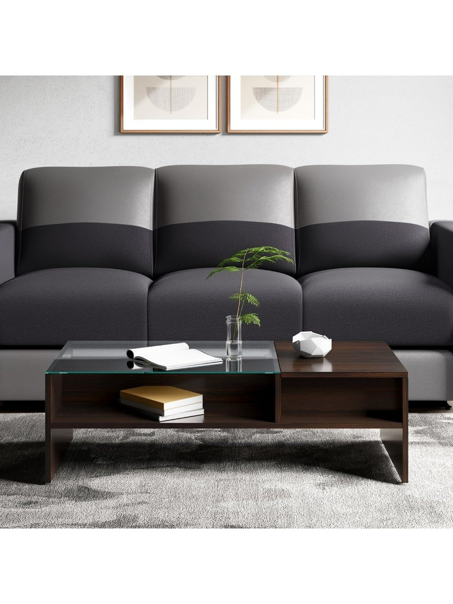 Buy Godrej Interio Acura Brown Engineered Wood Coffee Table at