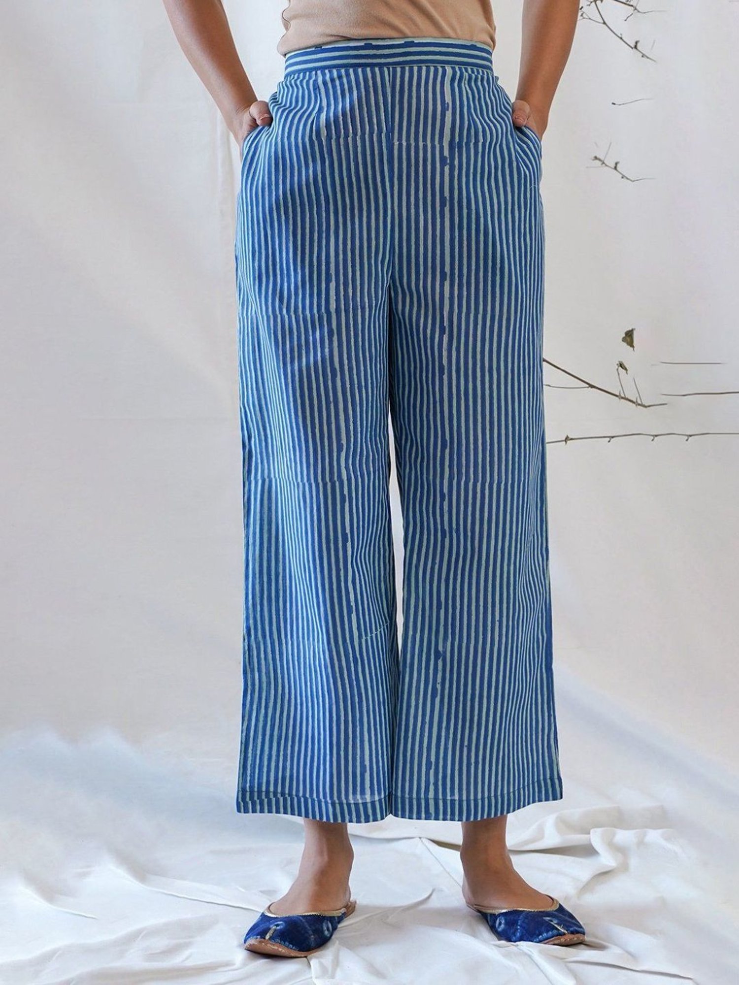 Akiso Gulkari Straight Pajama Pants - Blue