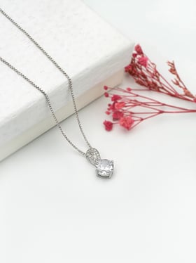 Buy Silberry 925 Silver Cascade Pendant with Box Chain Online At