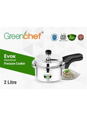 Buy Greenchef Evok Silver Aluminium Pressure Cooker (2 L) at Best