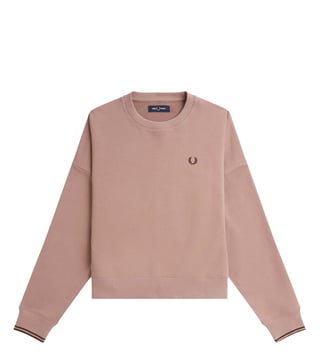 Fred Perry Pink Regular Fit Sweatshirt