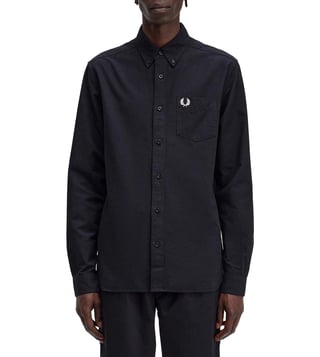 Fred Perry Black Regular Fit Shirt