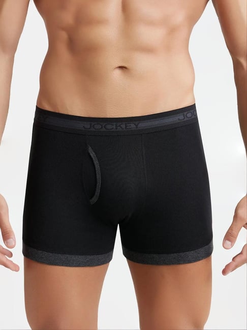 Buy Jockey Black Regular Fit Trunks -1017 for Men Online Tata CLiQ