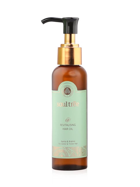 SoulTree Revitalising Hair Oil with Aamla & Brahmi - 120 ml | Ayurvedic Hair Oil
