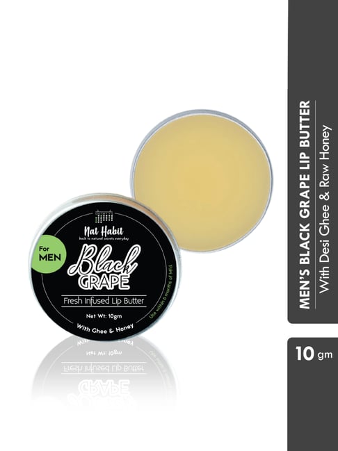 Nat Habit Men's Black Grape Lip Butter - 10 gm