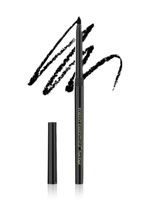 Forest Essentials Gulaab Khaas Kajal Charcoal Black Natural Smooth Kajal - 0.3 gm