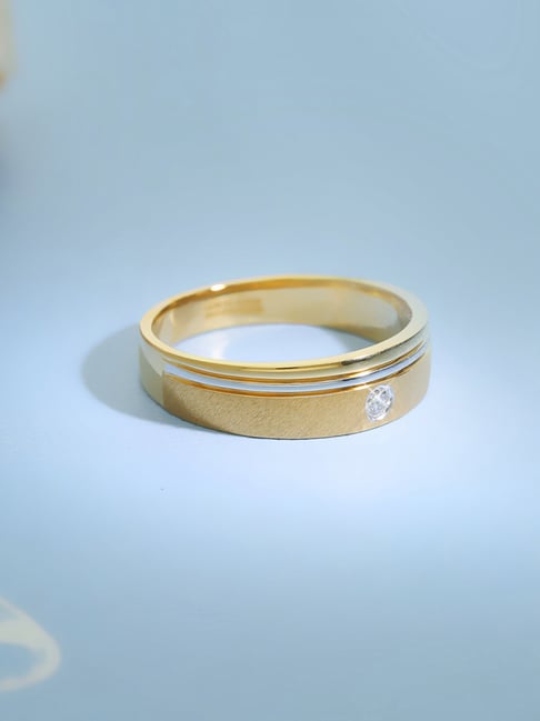 Malabar Gold and Diamonds 18k Gold Diamond Mine Ring for Men