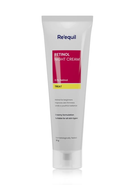 Re'equil 0.1% Retinol Night Cream for Wrinkles & Skin Tightening - 30 gm