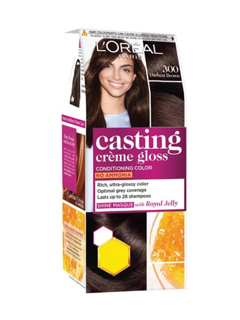 L'Oreal Paris Casting Creme Gloss Small Pack 300 Darkest Brown - 45 gm