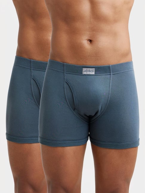 Jockey 8008 Men's Super Combed Cotton Rib Solid Boxer Brief (Pack of 2)-picture-36