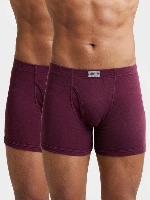 Jockey 8008 Men's Super Combed Cotton Rib Solid Boxer Brief (Pack of 2)-picture-38