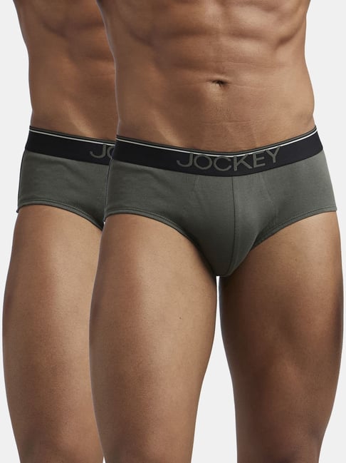 Jockey 8037 Men's Super Combed Cotton Solid Brief with Ultrasoft Waistband (Pack of 2)-picture-11