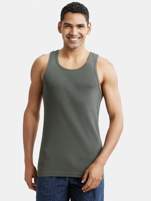 Buy Jockey Dark Olive Comfort Fit Vest for Men's Online @ Tata CLiQ