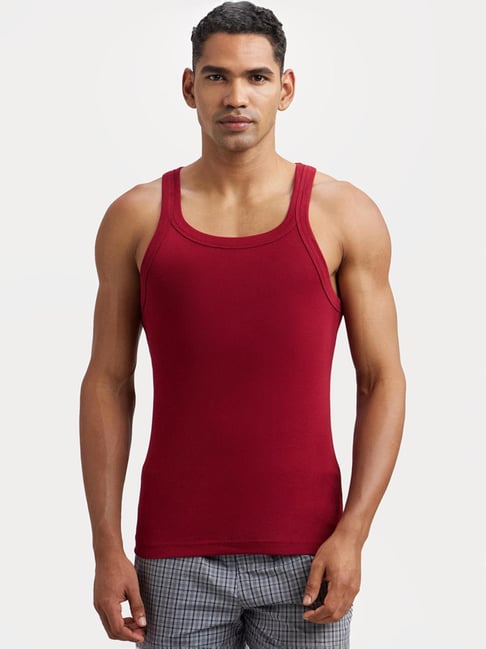 Buy Jockey Red Comfort Fit Vest for Men's Online Tata CLiQ