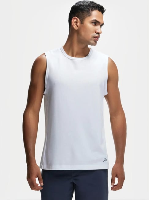 Jockey MV13 White Super Combed Cotton Sleeveless Muscle Tee with Stay Fresh  Treatment