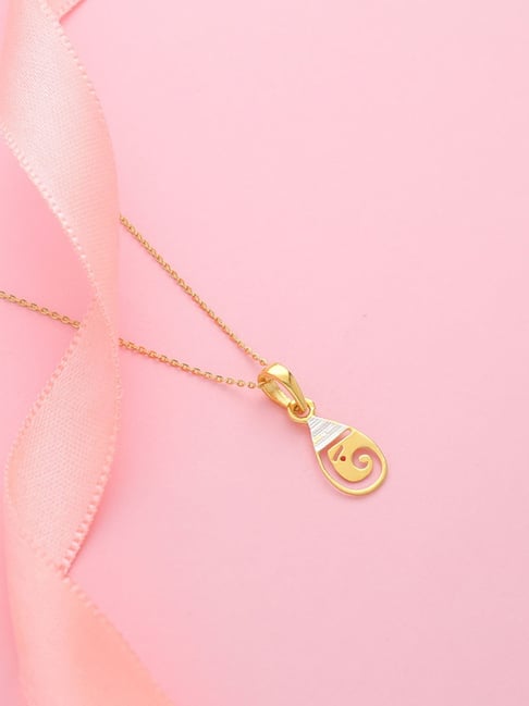 Malabar Gold and Diamonds 22k Gold Pendant without Chain for Kids