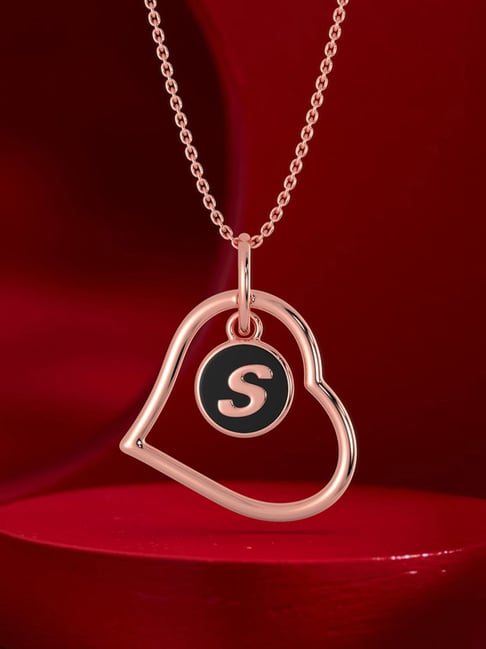 Buy Malabar Gold and Diamonds 14k Gold Alphabet S Pendant for