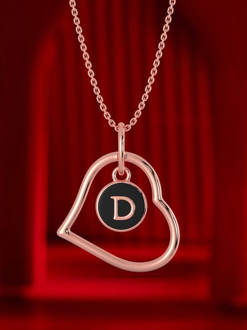 Malabar Gold and Diamonds 14k Gold Alphabet D Pendant for Women-picture-35