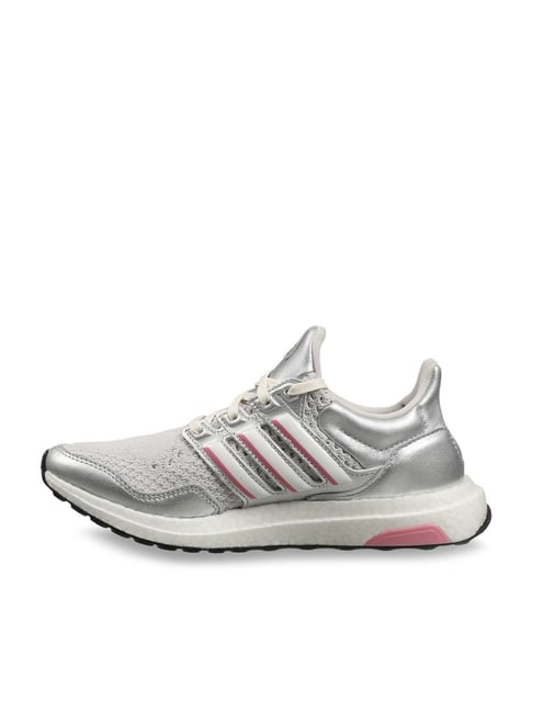 adidas gazelle silver green womens adidas Ultraboost 1.0 Shoes - Women's - Cloud White / Silver / Silver Metallic main image 0