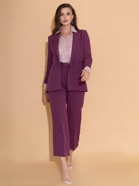 Buy Blazer with Shirt and Pant for Women Online Tata CLiQ Luxury