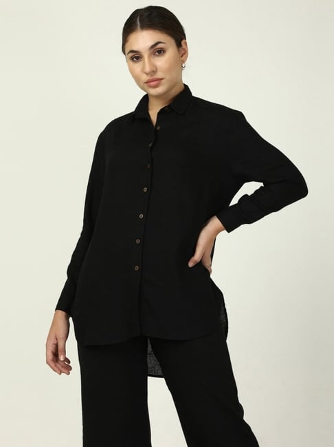 princess polly baby blue dress Why This Black Shirt and Black Pants Combo Is My Go-To for Every  Formal-Casual
