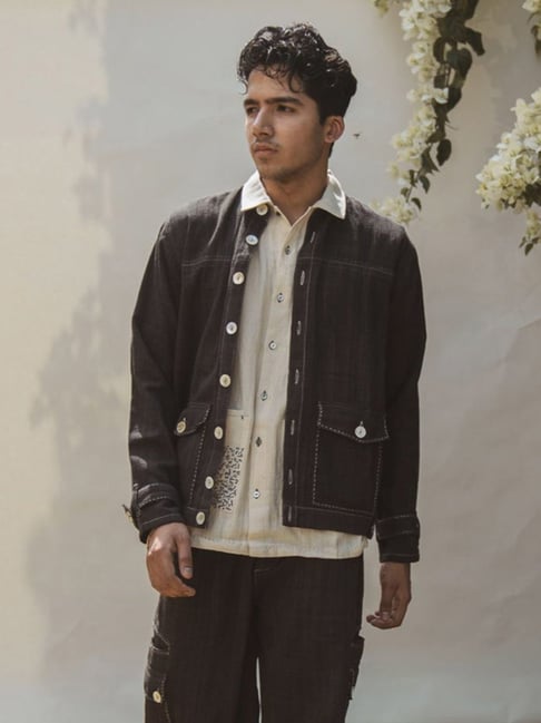 Lafaani Black Sonder Unisex Black Bomber-picture-41