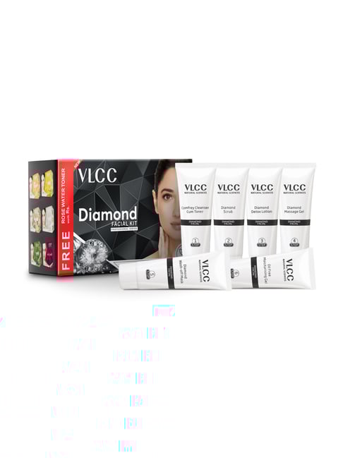 VLCC Diamond Facial Kit with Free Rose Water Toner
