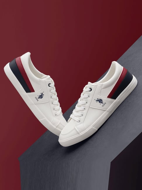 Buy U.S. Polo Assn. Men s CLARKIN 3.0 Off White Casual Sneakers for Men at Best Price Tata CLiQ