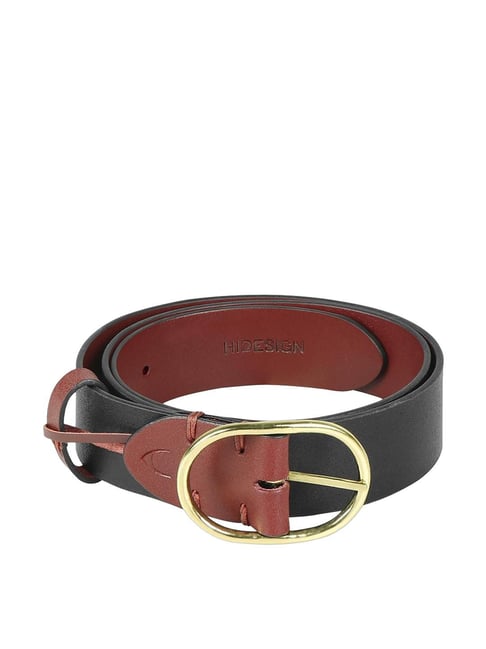 Buy Hidesign Black Leather Reversible Belt for Women Online At
