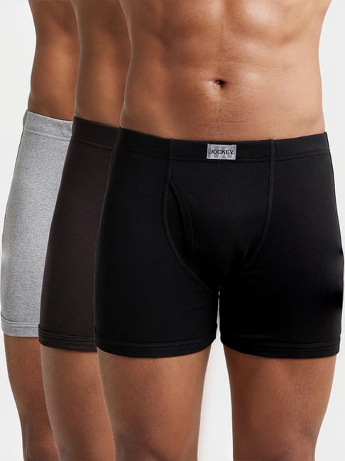Jockey 8008 Men's Super Combed Cotton Rib Solid Boxer Brief with Concealed Waistband (Pack of 3)-picture-34