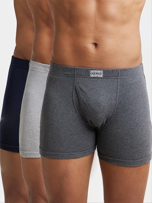 Jockey 8008 Men's Super Combed Cotton Rib Solid Boxer Brief (Pack of 3)-picture-37